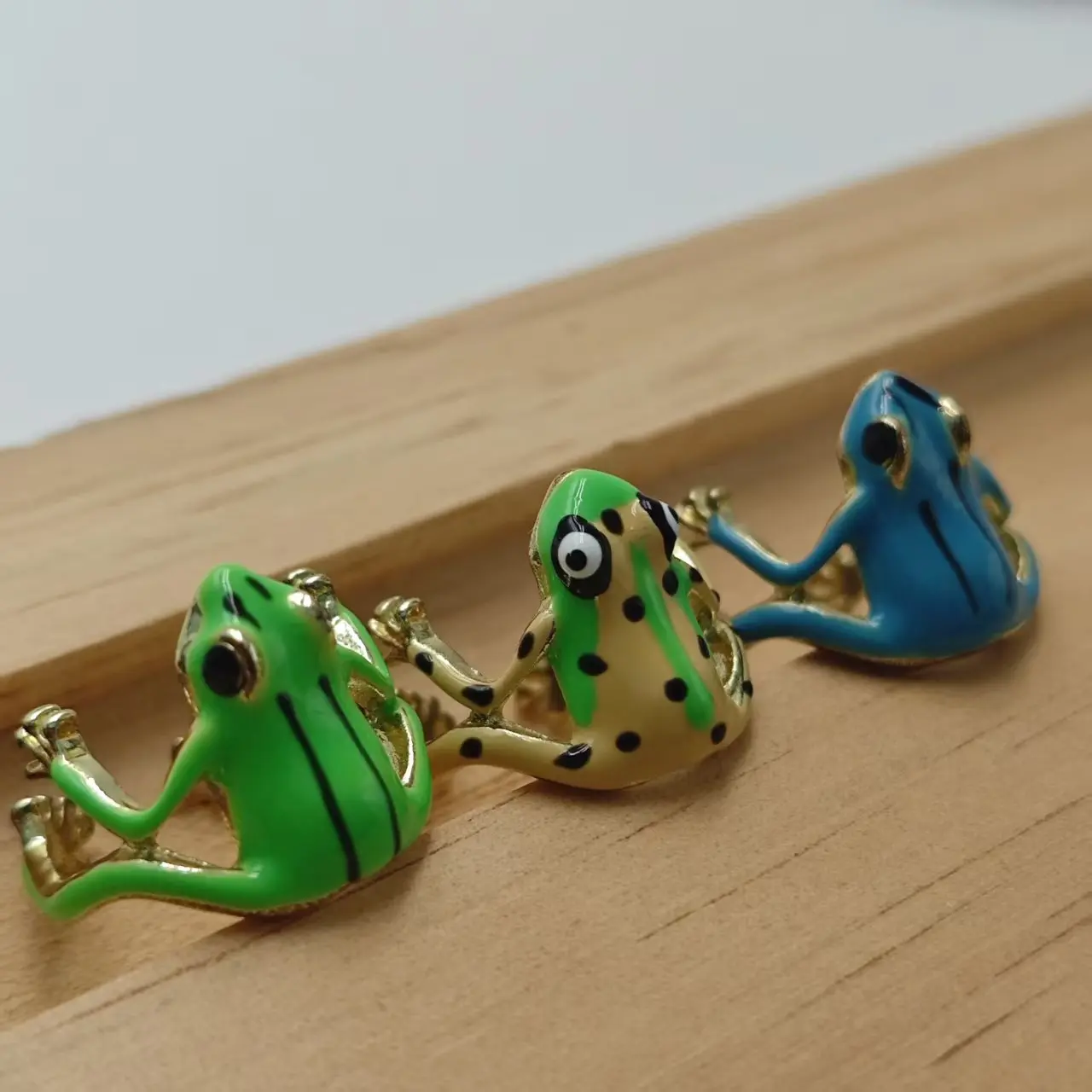 {Ring} Personalized opening adjustable green quirky frog ring, niche design cute and fashionable couple friend ring Trendy Accessory Unique Jewelry