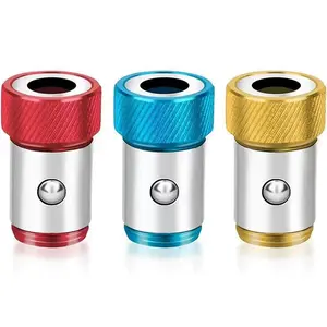 3Pcs Magnetic Screw Holder Ring for 1/4" Hex Screwdriver Bits, Removable Screw Catcher with Strong Magnet