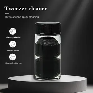 1 eyelash extension clamp cleaning tool, equipped with liquid and sponge balls, eyelash extension product cleaner, reusable, suitable for eyelash extension tools, Holiday haul-Christmas gift