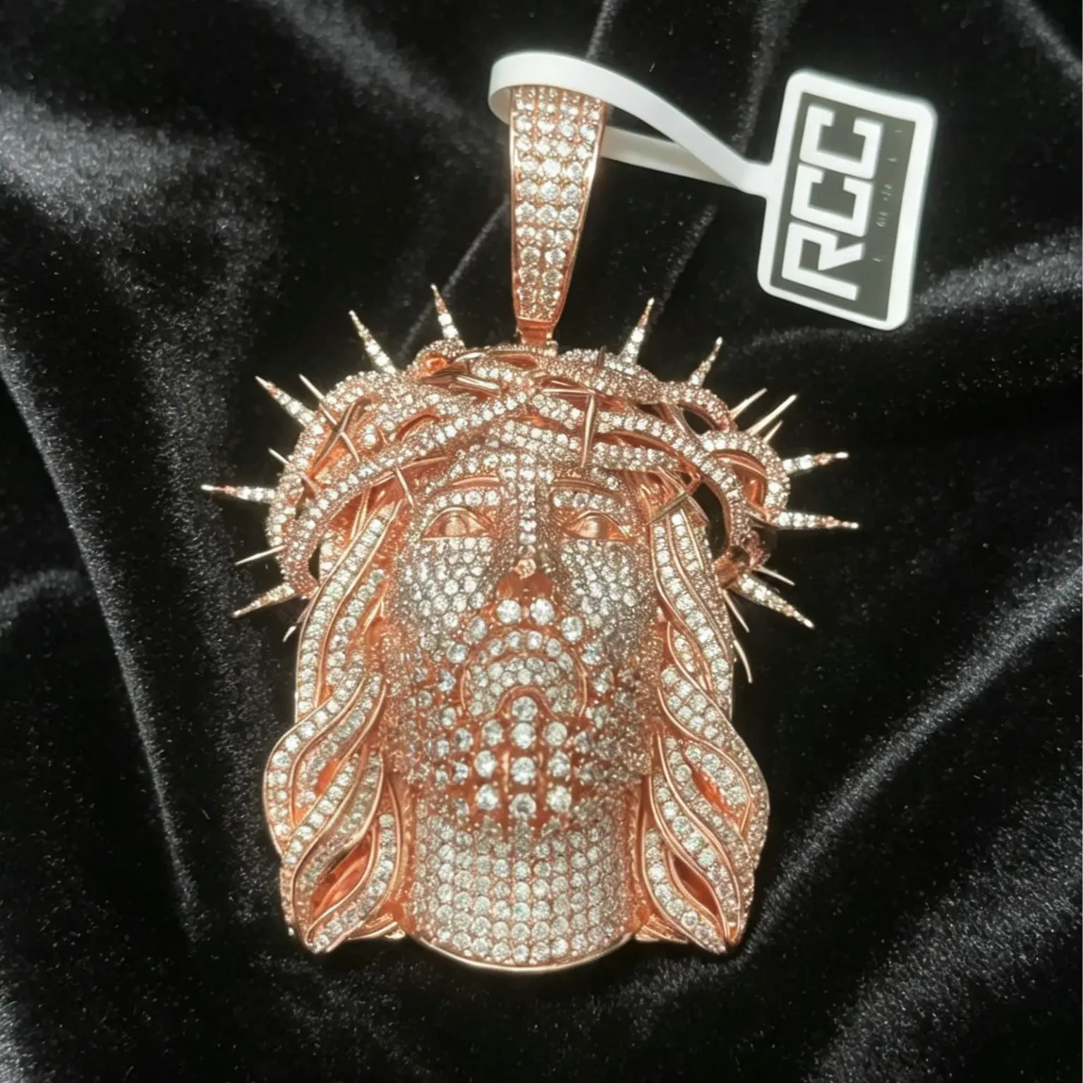 M2-2011 Spiked Gold Charm Pendant, Men's Male Business Fashion Costume Jewelry Accessory