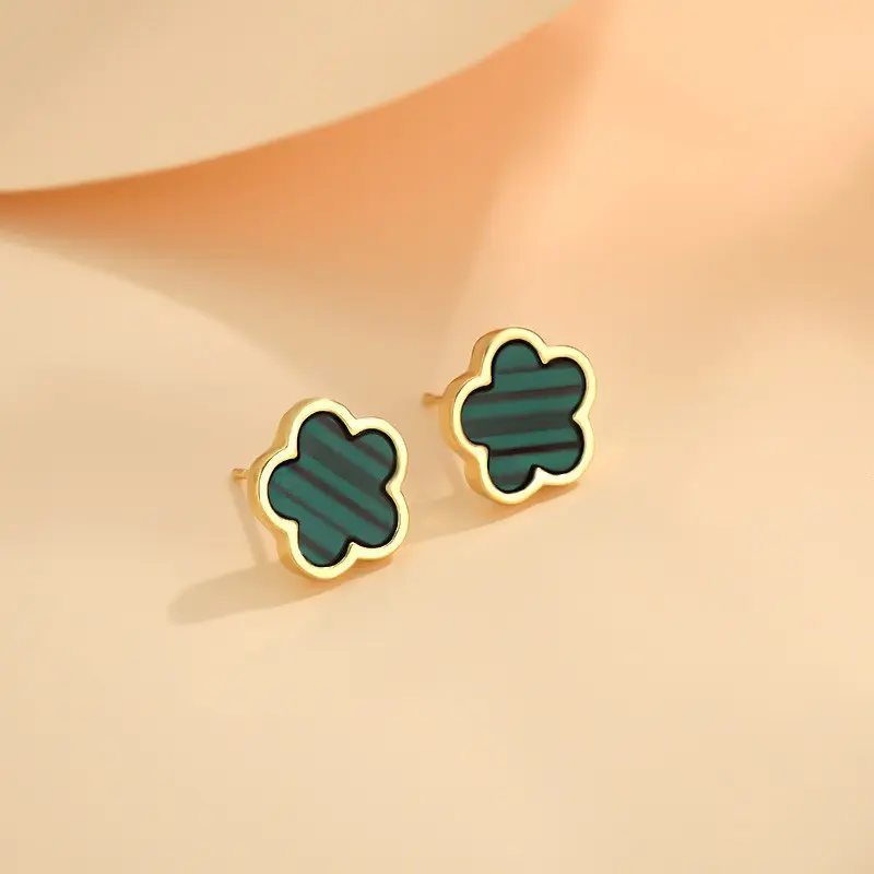 Green earrings