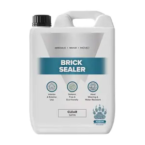 Dust Proof Brick Sealer - 5 litres | Protect Interior & Exterior Surfaces | Quick-Drying Brick Sealant for Brick & Masonry Floors & Walls | Attractive  Finish | Easy Application