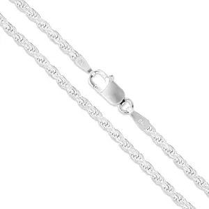 Rope - 1.8mm - Sterling Silver Rope Chain Bracelet- 7in