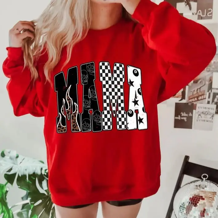 Edgy Mama Crew SweatShirt, western clothing, crewneck western outfits women’s clothes, western cowgirl stuff, western tops graphic t-shirts, country western tops, sweatshirts for women, western for women country clothing MXKWA