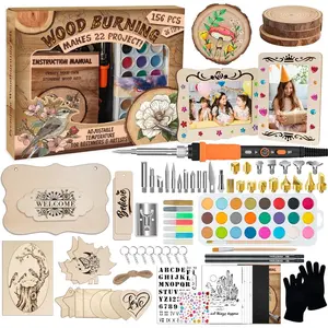 it - 156 count -in-   Tool Pen Adjustable Temperature  Burner it Crafts Gifts for Adults & Teens, Woodburning its for Beginner Pyrography