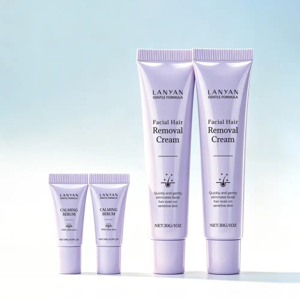 [Buy 1 Get 1]Women's Facial Hair Removal Cream with Soothing Cream - Gentle, Fast-Acting Depilatory for Sensitive Skin with Mild Scent