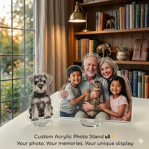 Custom Photo Acrylic Standee – Double Sided Personalized Portrait Gift for Couples, Anniversary & Christmas