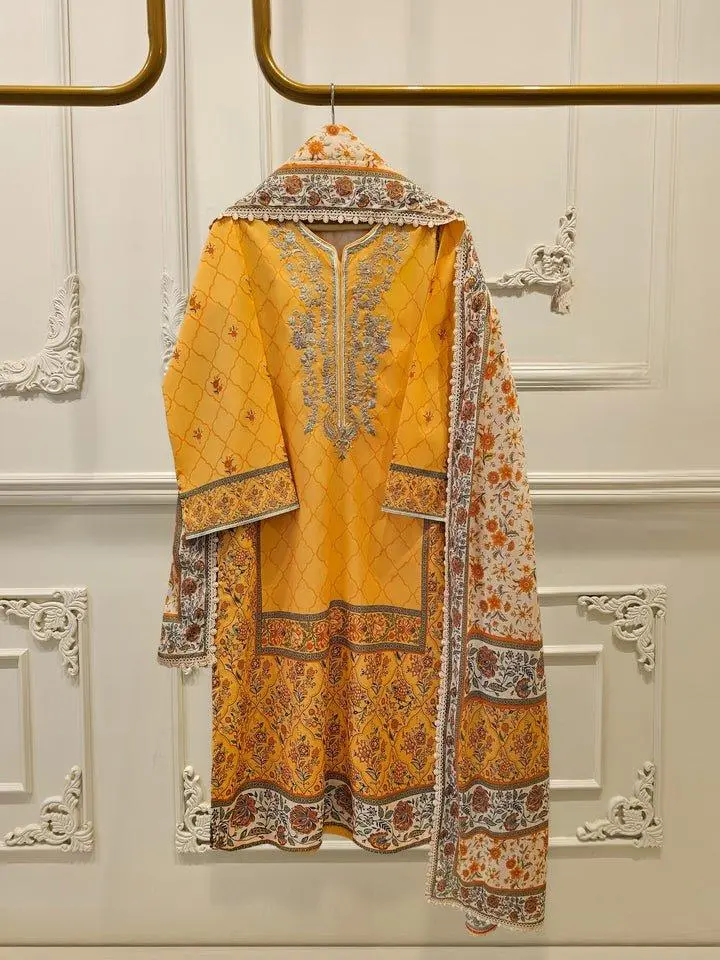 Aghanoor 2 Piece - Digital Printed Lawn Suit