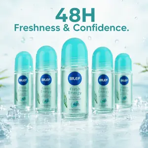 Deodorant Roll-On with Skincare-Grade Aloe & Witch Hazel for 48H Sweat-Proof Gym & Daily Use, perfect for Sensitive Skin Women, a TikTok Viral Must-Have