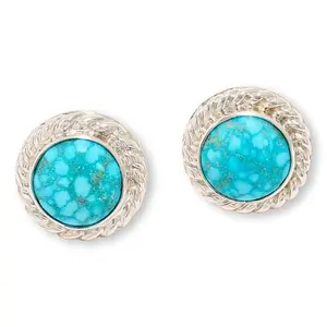 Mine Finds by Jay King Sterling Silver Kingman Turquoise Stud Earrings