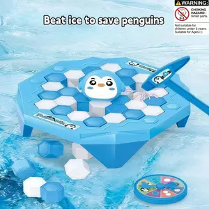 Penguin Ice Breaking Game, Ice Breaking Table Game, Family Board Game, Family Fun Game, Parent-child Interactive Toy, Educational Toy for Kids