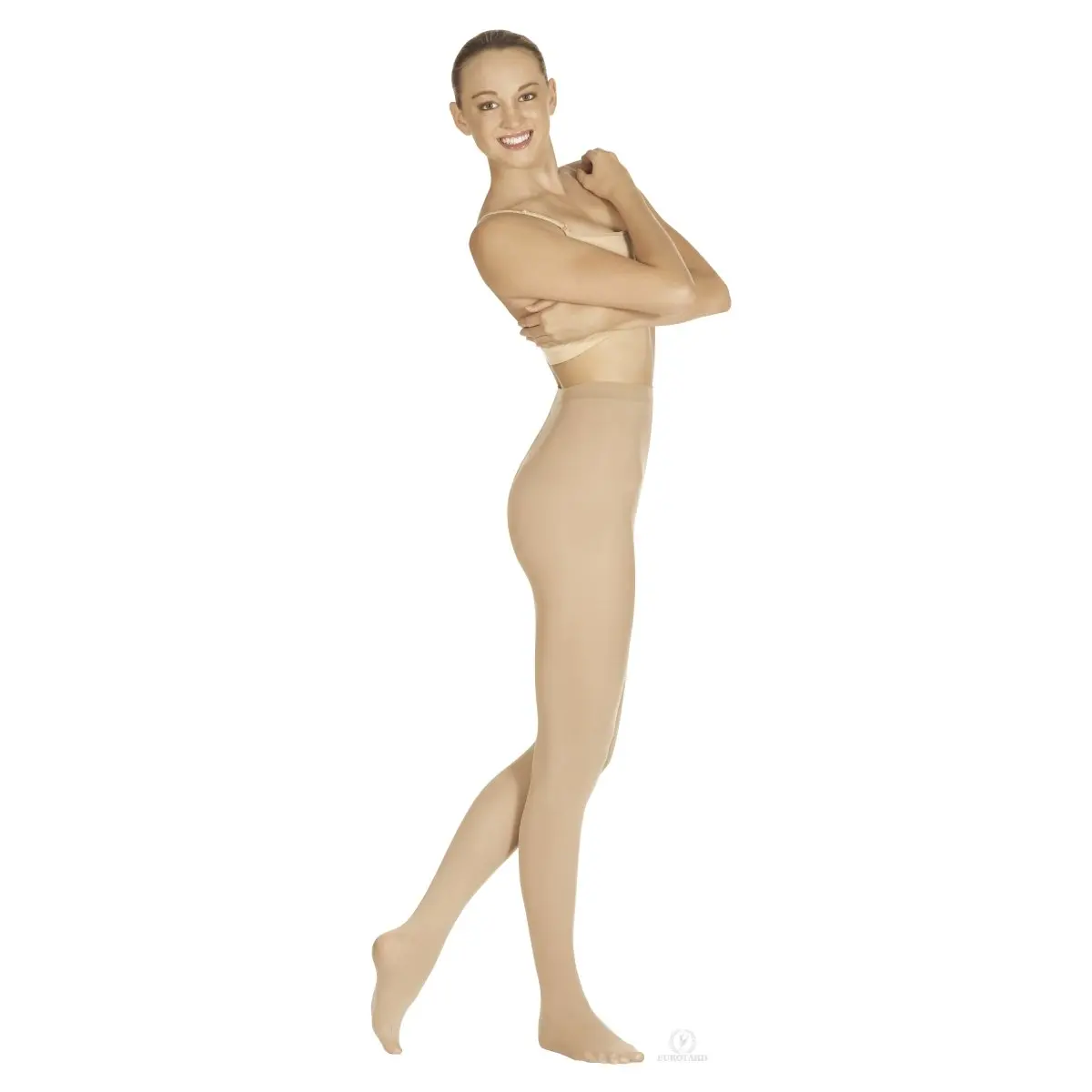 215-ST-L-XL Intimates Adult Non-Run Footed Tights, Suntan - Large & Extra Large, Light, Wrap, Fit