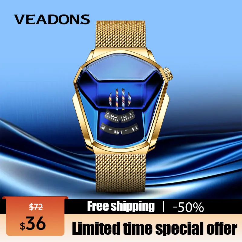 【dealsforyoudays】Luxury Mens Racing Sport Watch Multifunction Chronograph Waterproof Stainless Steel Quartz Wristwatch Casual Business Style Perfect Gift for Him fashionable wristwatch