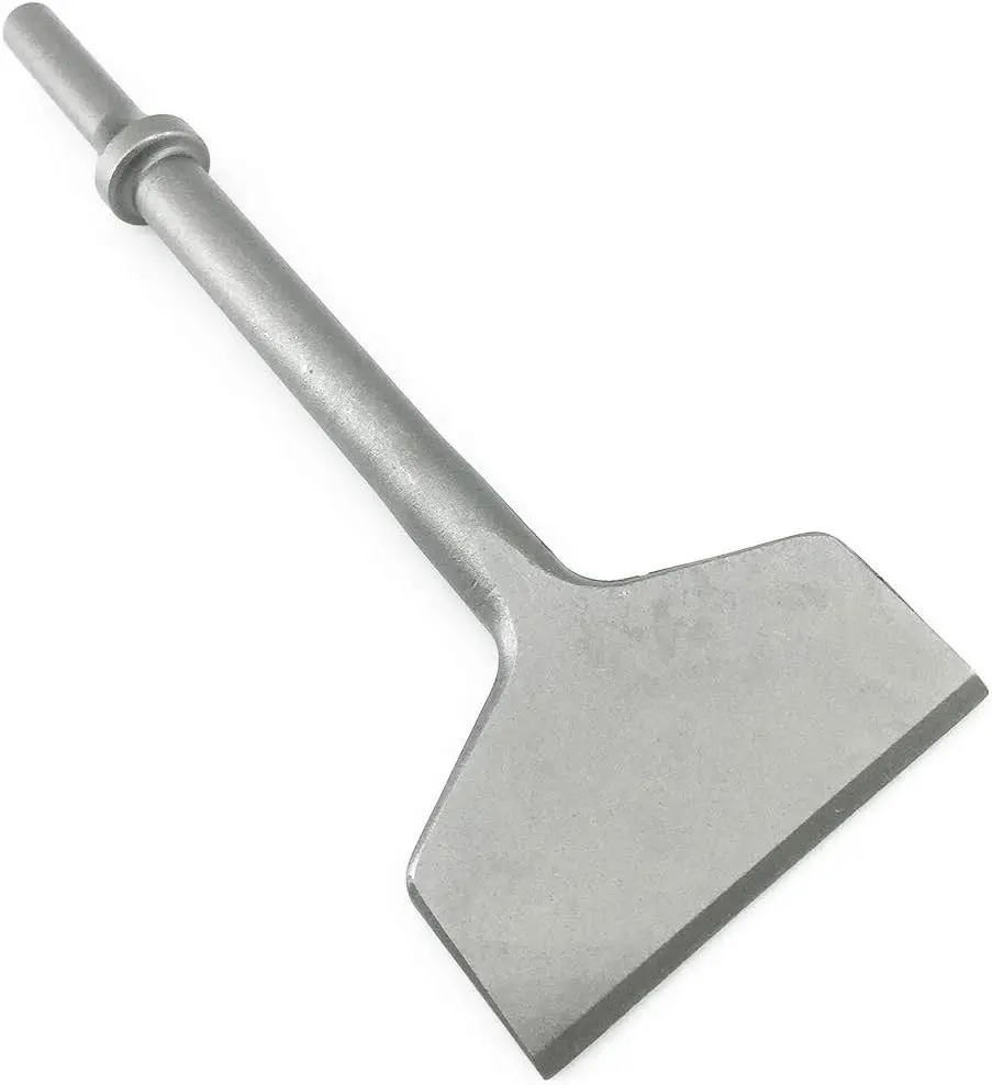 3 Inch Wide Air Chisel Bit, Pneumatic Tile & Thinset Scaling Chisel - 0.401 Inch Shank, Wall & Floor Tile Remover, Floor Scraper, Works with Air Hammer