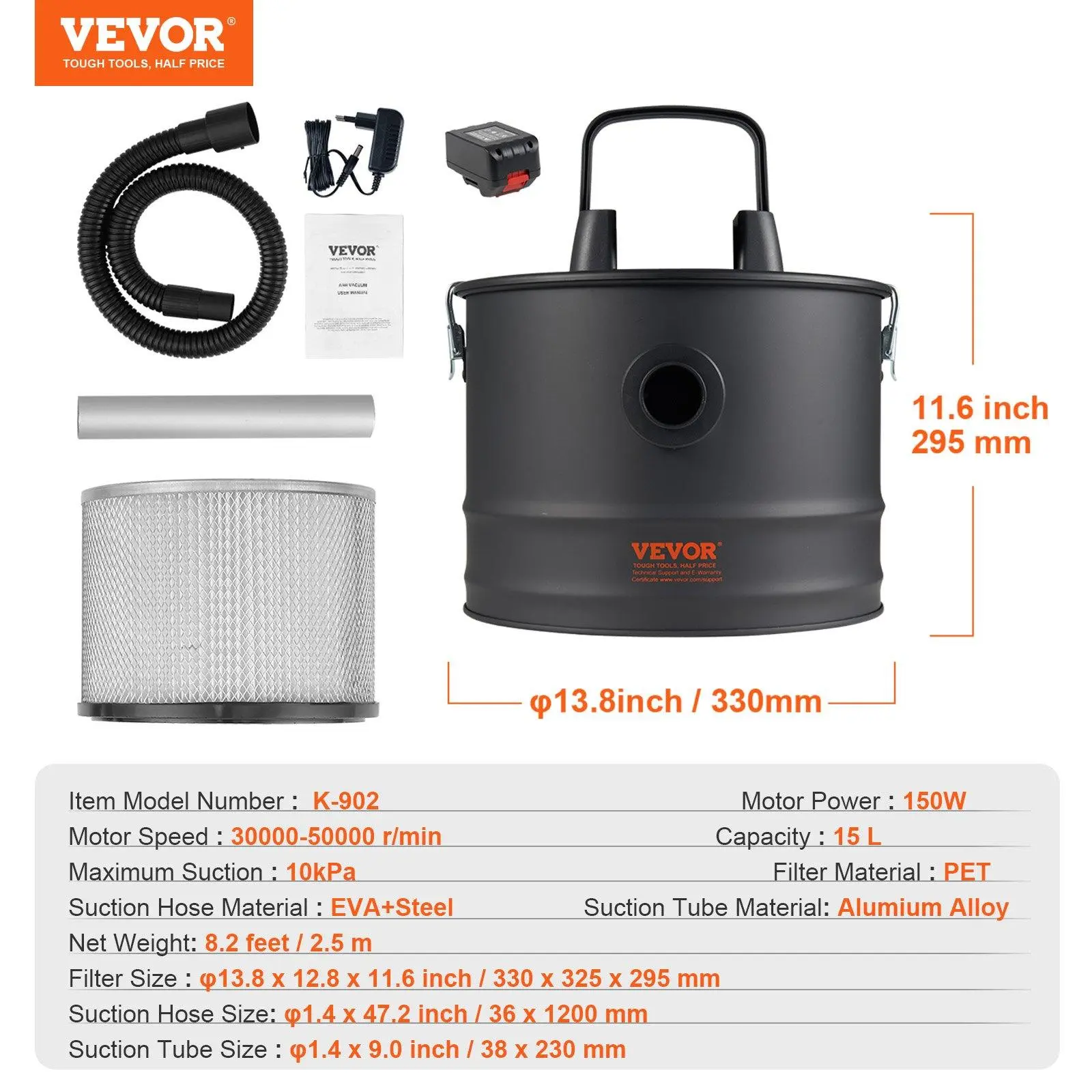 18V Cordless Battery - 4 Gal / 15L Dustbin Capacit