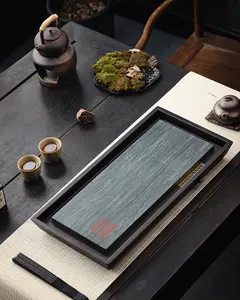 Bluestone "Qing Shi" Polished Stone Tea Table Bluestone "Qing Shi" Polished Stone Tea Table