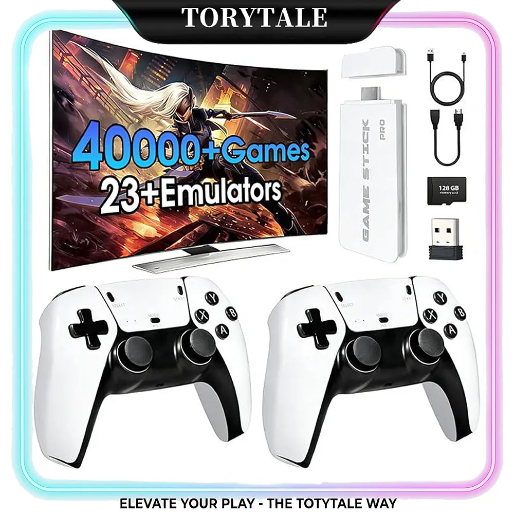 Retro Mass Games Console , 19 Emulators, 2 Wireless Controllers, (No PS2/N64) HD Output, Built-in Games, Portable Tech Gadget  - Father's Day Gifts, Dad Gift for Adults, Fathers Day Gift Ideas, Men's Stuff