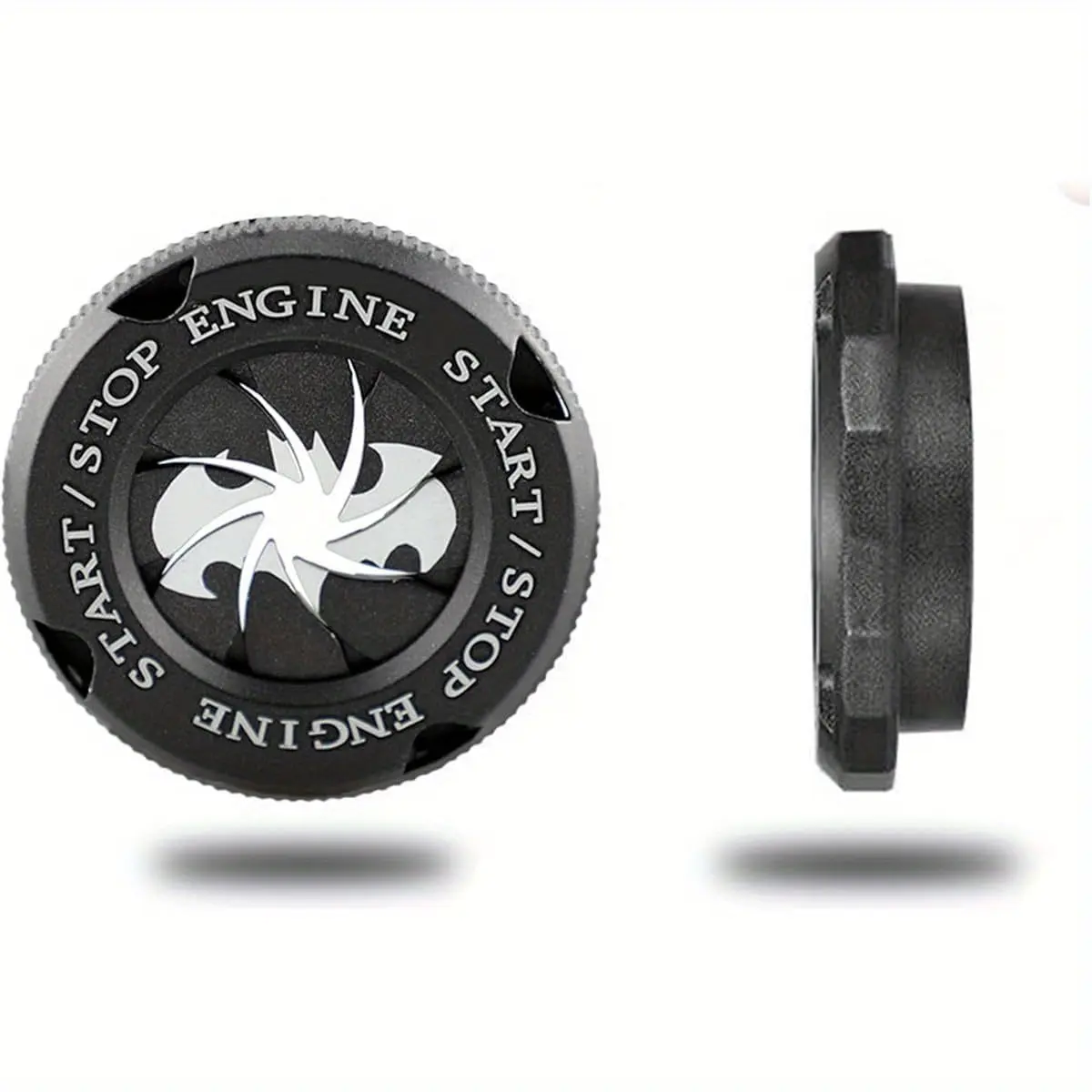 Rotary Engine Start-Stop Button Cover - Bat, Hero, Autobots Themed Vehicle Interior Accessory with Appearance Boost, Fits Cars & Motorcycles, Ignition Key Switch Accessory