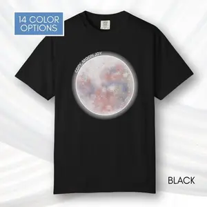 Copy Moon Joy, Artemis II Inspired Unisex Graphic Tee Hand Drawn Illustration T-Shirt (Comfort Colors)