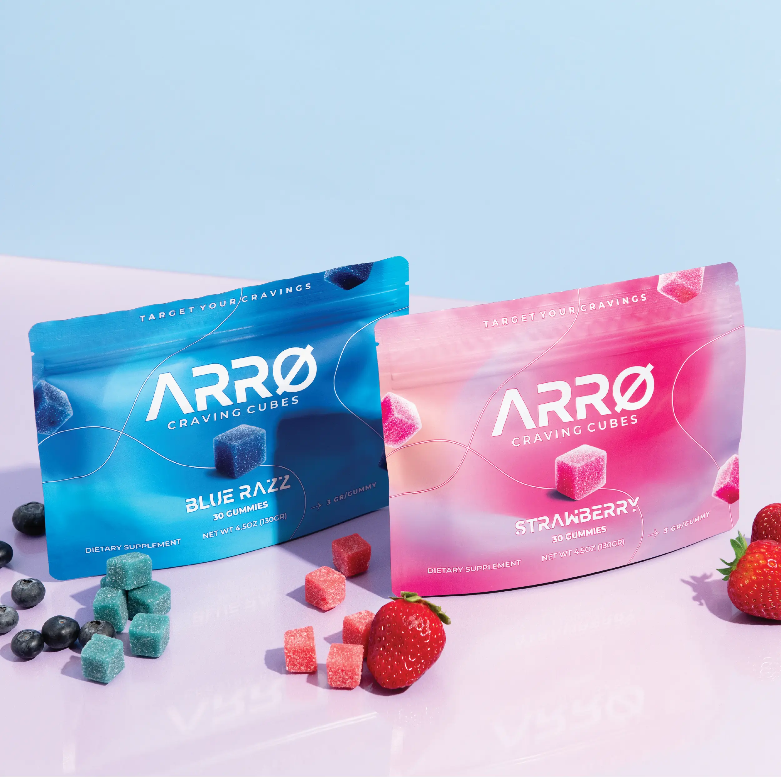 ARRØ Habit Support - Daily Calm Gummies | L-Theanine, Magnesium Glycinate & Rhodiola | Stress, Focus & Balance Support Dietary Fitness Essential Minerals Supplement Comprehensive Nutrition Supplement, Vitamin, Daily Magnesium Supplement