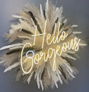 Salon Black & White Pampas Dried Flower Arrangement for Baby Shower, Bridal Shower, Wedding Decor, and Backdrop Floral