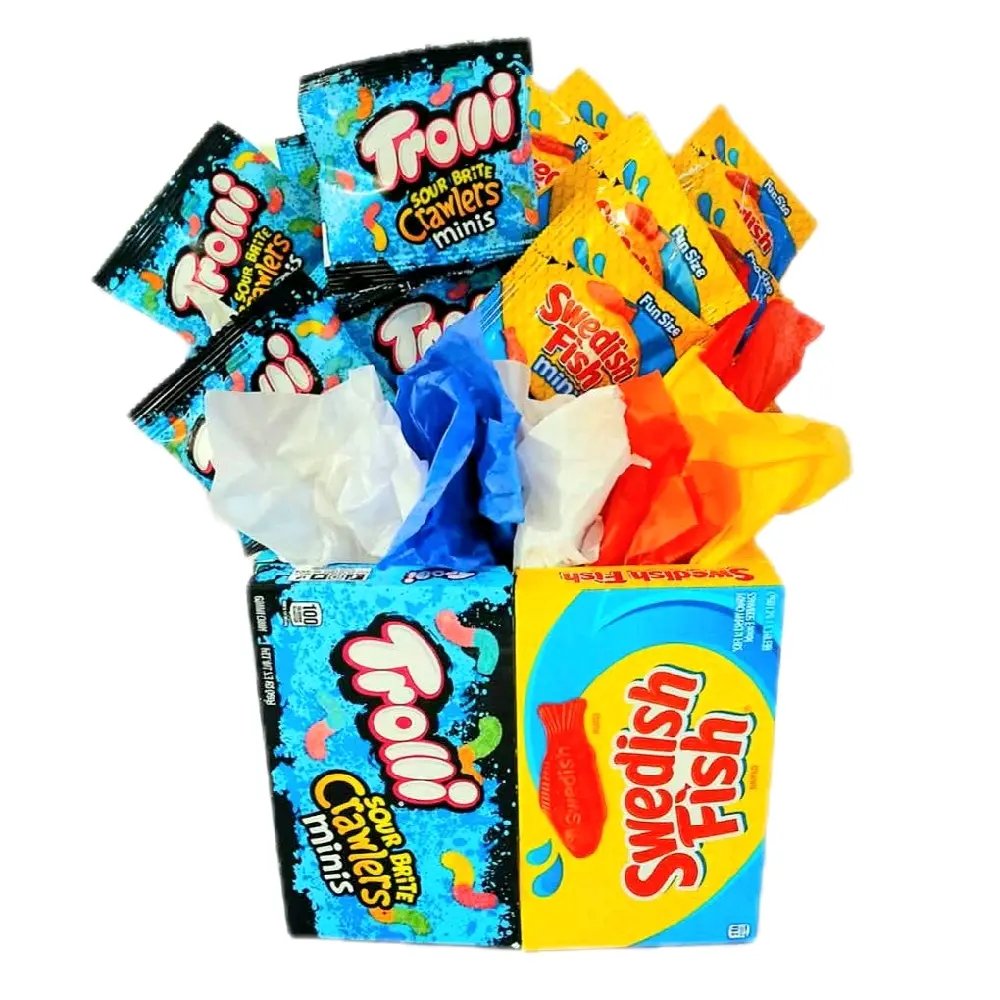 Trolli and Swedish Fish Gift Candy Bouquet REMIX  Snack
