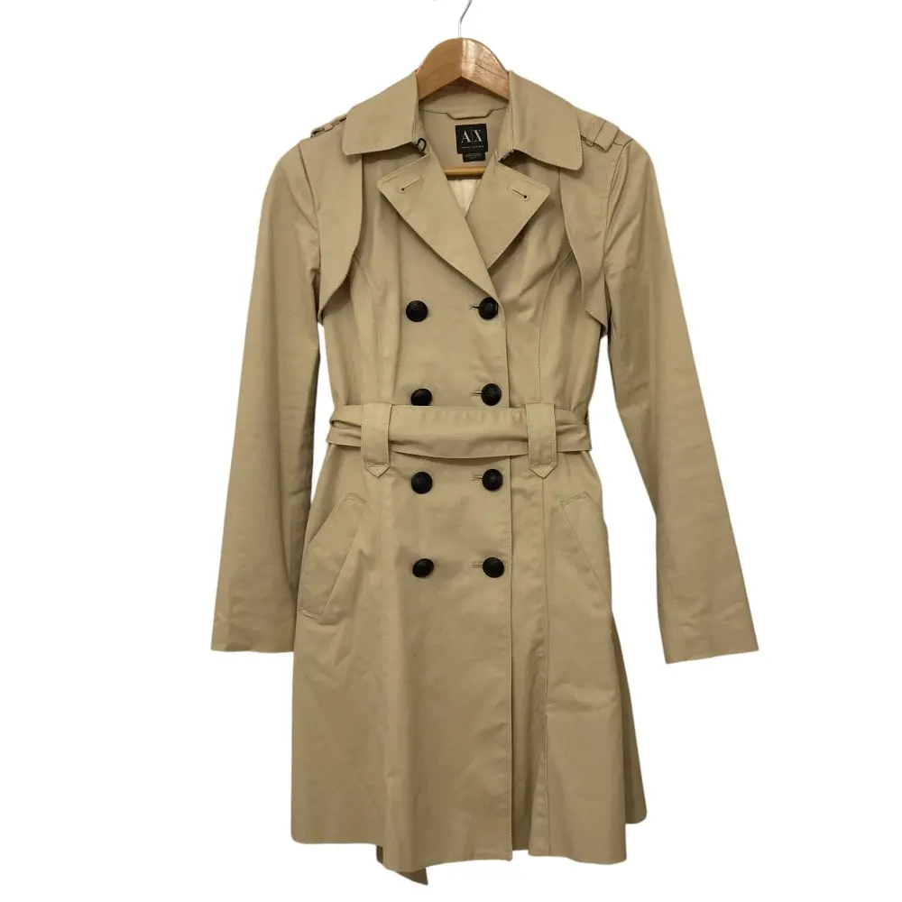 Pre-owned Giorgio Armani Cotton Small Leather Goods Armani Exchange Trench Coat