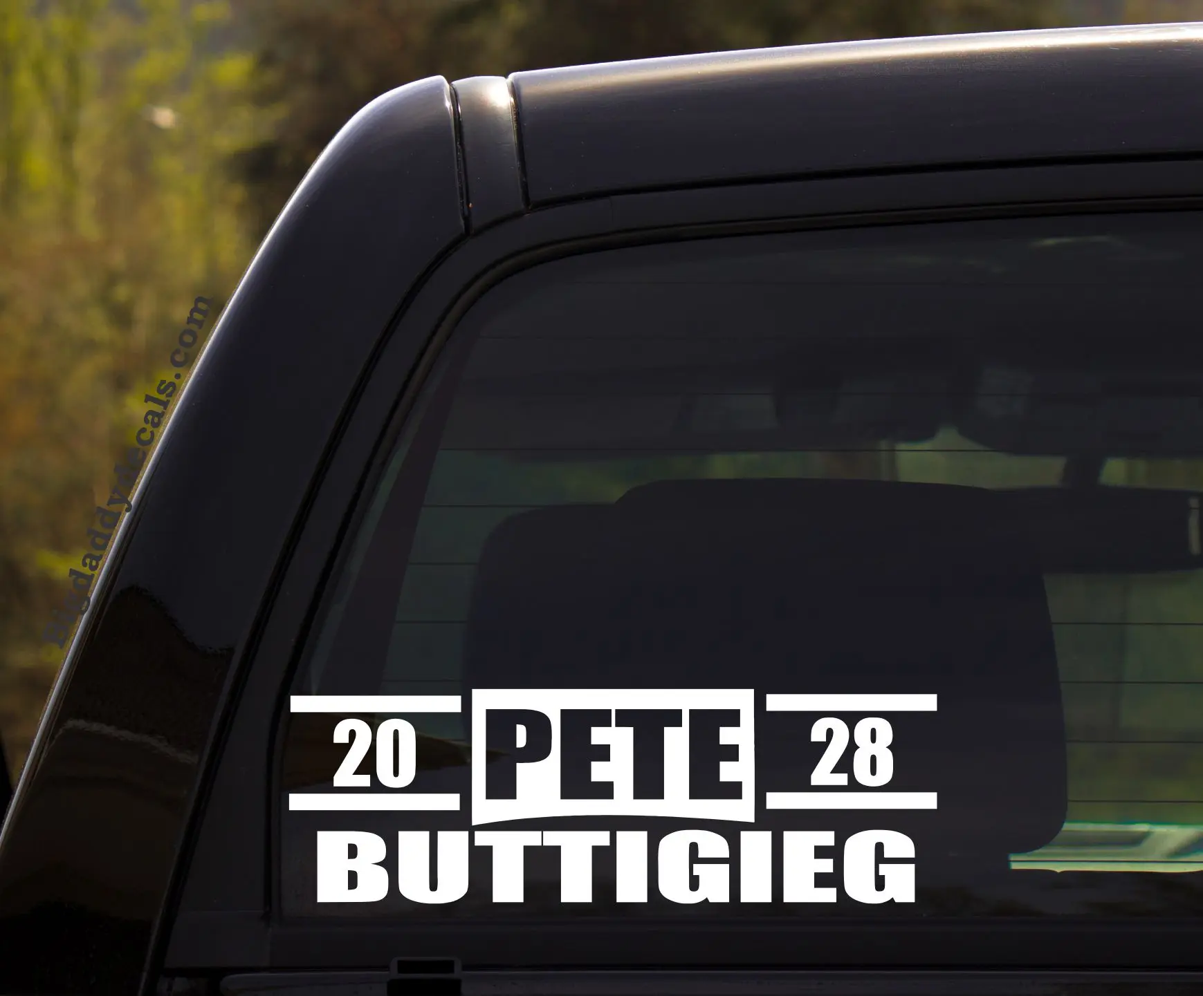 Big Daddy Decals Pete Buttigieg 2028 Vinyl Decal Sticker - 8.5" x 3" - Made in USA - Personalized for Car, Van, Truck - No Warranty
