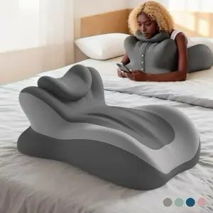 Memory Cotton Pillow, Skin-Friendly Fabric, Ergonomic Bed Pillow, Multi-Angle Backrest, Scientific Support Body Cushion