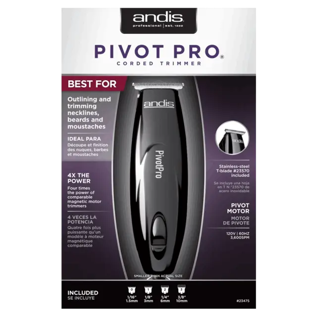 Andis 234575 Pivot Pro Corded Trimmer