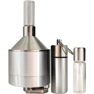 Kitchen Spice Grinder【Superfine Grinding】Pepper Grinder Set, Silver1 Petrip