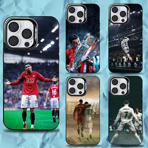 CR7 Football Star R-Ronaldo-ES Phone Case For iPhone 17 Air 16 15 14 13 12 11 Pro Max Plus  Anti Fall Black Matte Hard Bumper