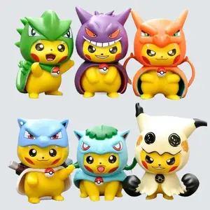 POKEMON PIKACHU COSPLAY FIGURES 3.5INCH VINYL DESK DECORATION