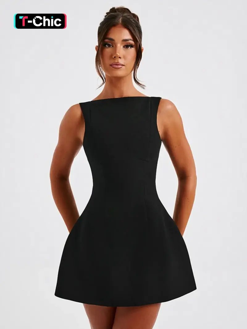 triangle cup a-line mini dress - TikTok Shop