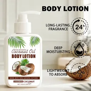 100ML Coconut Scented Body Lotion, Moisturizing and Nourishing, Ideal for Dry Skin, Full-Body Care, Suitable for All Seasons