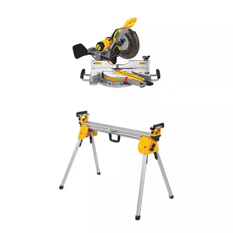 DEWALT 12 in. Dual Bevel Sliding Compound Miter Saw & Compact Miter Saw Stand
