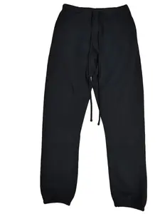 Men's Sweatpants Black Color Joggers Oversized Fit Cuffed Design Athletic Casua Lounge Pants with Pockets, Soft Fleece Home Pants with Drawstring