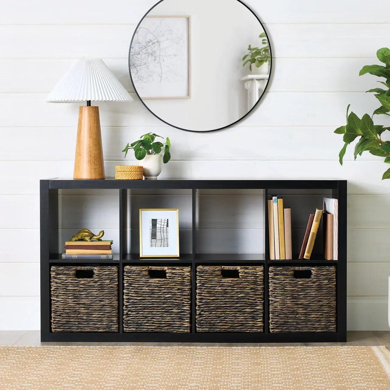 Better Homes & Gardens 8 Cube Storage Organizer, Solid Black Better Homes & Gardens 8 Cube Storage Organizer, Solid Black