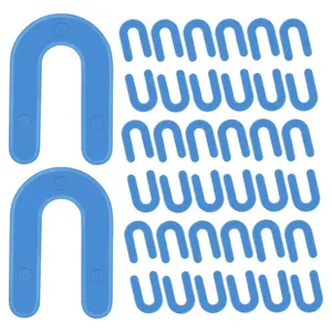 1/16 Inch Plastic Horseshoe Shims U Tile Spacers, Tile Leveling System Tile Spacers, for Tile Leveling System Floor Wall Tile Installation, 300 count