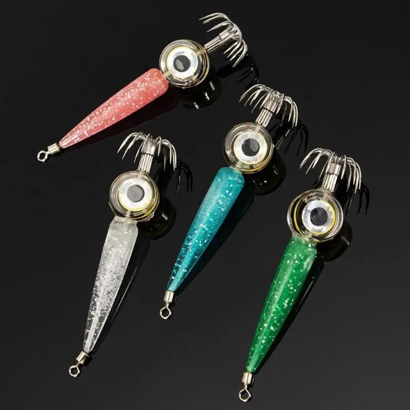 1pcs Fishing Bait Lamp LED Deep-Sea Luminous Squid Hook Bait Lamp Fish Collection Tool For Marine Fishing Feeder Fishing Accessories Fishing Tackle