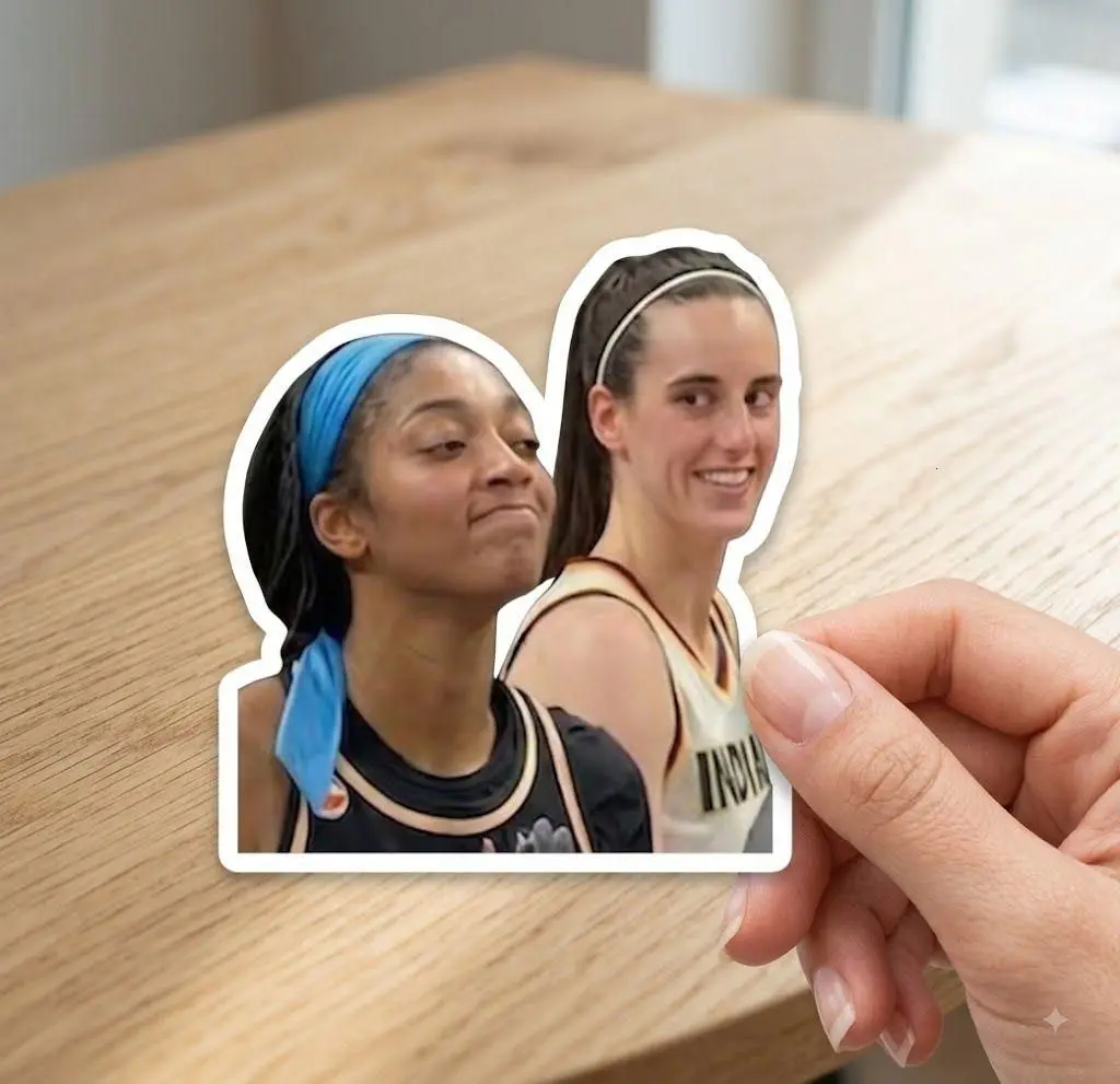 Caitlin Clark & Angel Reese Funny Sticker
