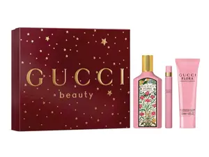 Gucci Flora Gorgeous Gardenia 3Pcs Set(3.3oz EDP Spray + 1.7oz B/L + .33oz EDP Spray ) for Women Gucci Flora Gorgeous Gardenia 3Pcs Set(3.3oz EDP Spray + 1.7oz B/L + .33oz EDP Spray ) for Women