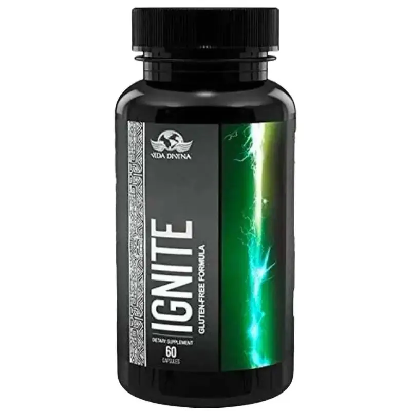 IGNITE Natural Energy Support Supplement | 60 Capsules for Daily Vitality & General Well-being | Gluten-Free Formula