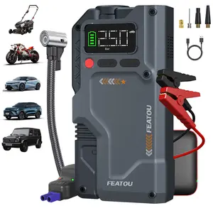 Featou 16800mAh Portable Car Starter 6000A Peak Battery Jump Starter with USB Port LED Flashlight 12V Car Battery Jump Starter for Vehicle Car Essentials 5 in 1 Multifunctional Automotive Tool Kit