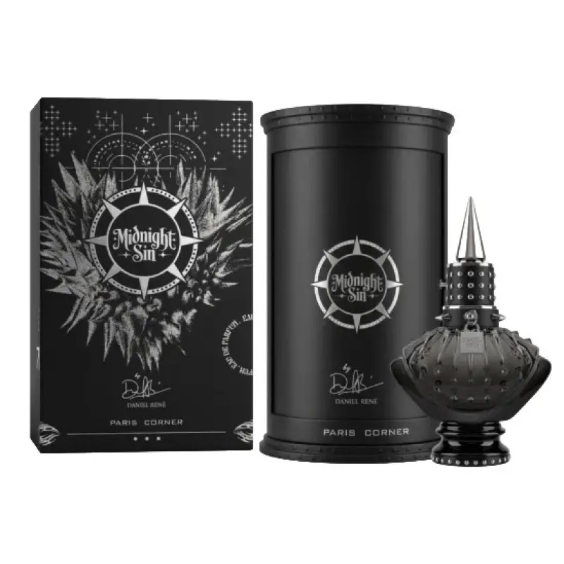 Paris Corner Midnight Sin For Unisex Eau de Parfum Spray, 3.4 Ounce