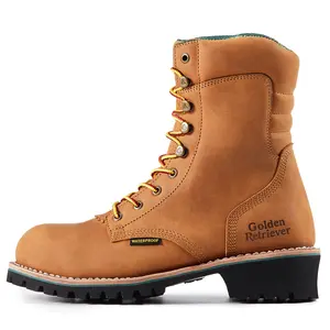 Titan G81594 Men's 9 inch Golden Leather Work & Safety Logger Boots