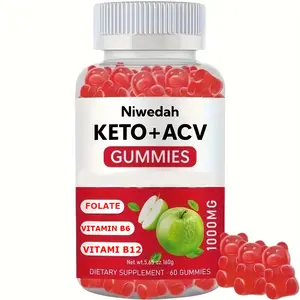 Keto ACV Gummies Premium, Keto Supplement with Apple Cider Vinegar, Apple Flavored Formula for Men and Women, Keto + ACV, 1000 mg (60 Gummies, Apple Flavored)