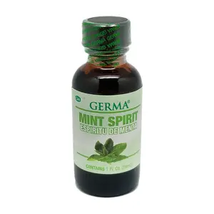 Germa Mint Spirit, Herbal Remedy for Digestive Comfort and Relief – Natural Peppermint Formula – Espiritu de Menta Remedio Herbal – 1 oz