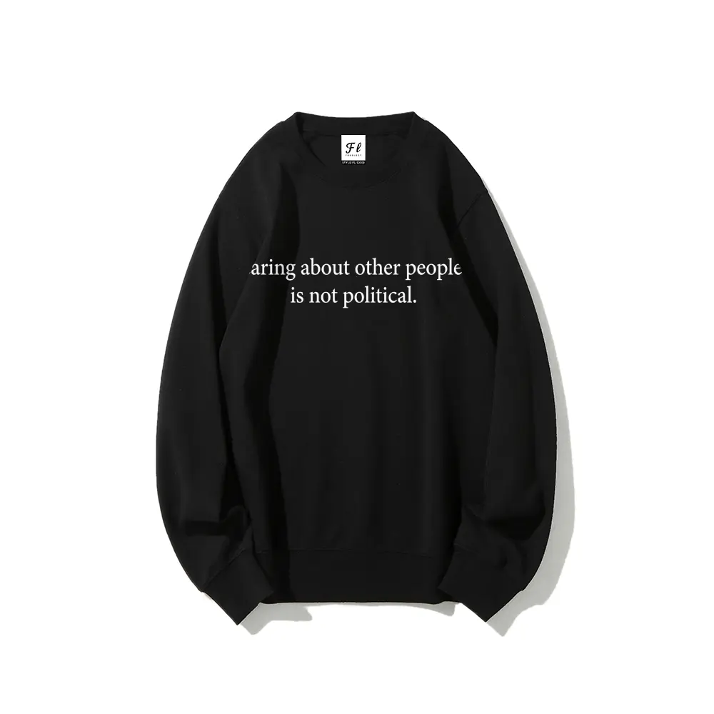 Graphic Sweatshirt, Unisex Social Awareness Cotton Pullover, Casual Long Sleeve Round Neck Fashion Streetwear Top
