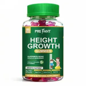 PRETANT- Growth Gummies (Grape) Natural Growth & Development Supplement for Kids & Teens - Vitamin C, Calcium & Ashwagandha - Bone Strength Vitamins - Picky Eater Vitamin for Kids - Ages 5+